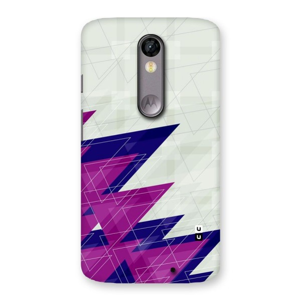 Sharp Abstract Design Back Case for Moto X Force