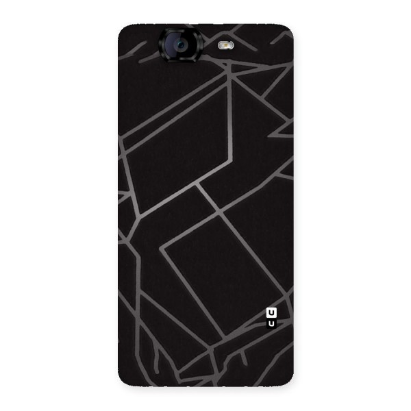 Silver Angle Design Back Case for Canvas Knight A350