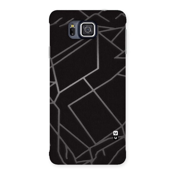 Silver Angle Design Back Case for Galaxy Alpha