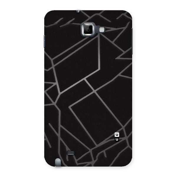 Silver Angle Design Back Case for Galaxy Note