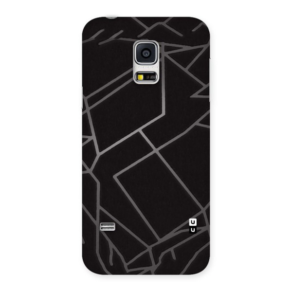 Silver Angle Design Back Case for Galaxy S5 Mini