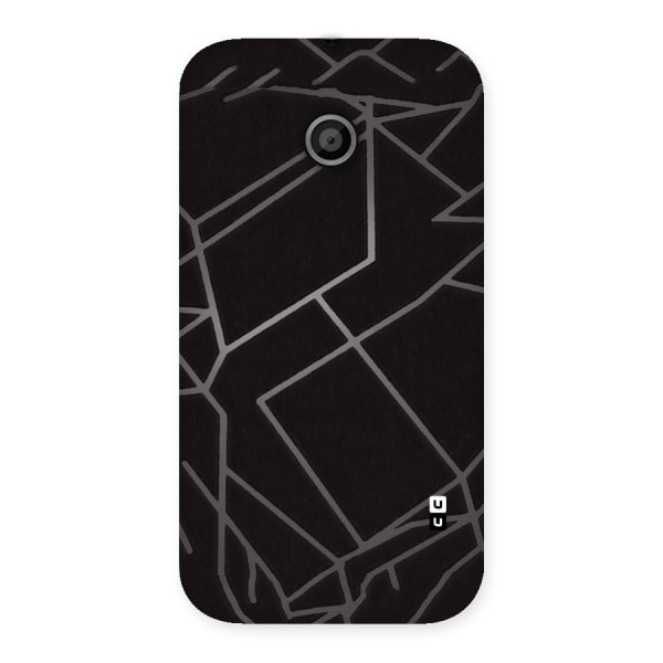 Silver Angle Design Back Case for Moto E