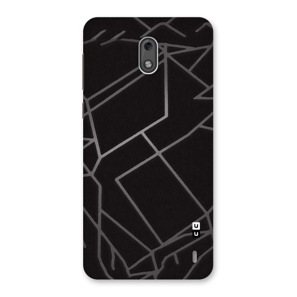 Silver Angle Design Back Case for Nokia 2