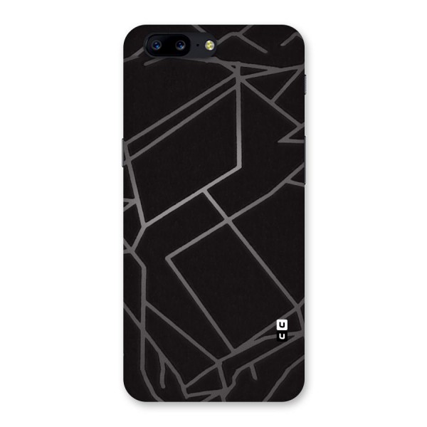 Silver Angle Design Back Case for OnePlus 5