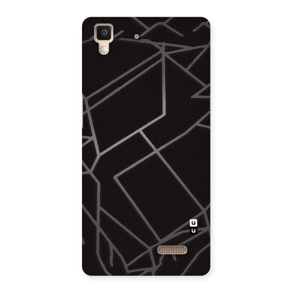 Silver Angle Design Back Case for Oppo R7