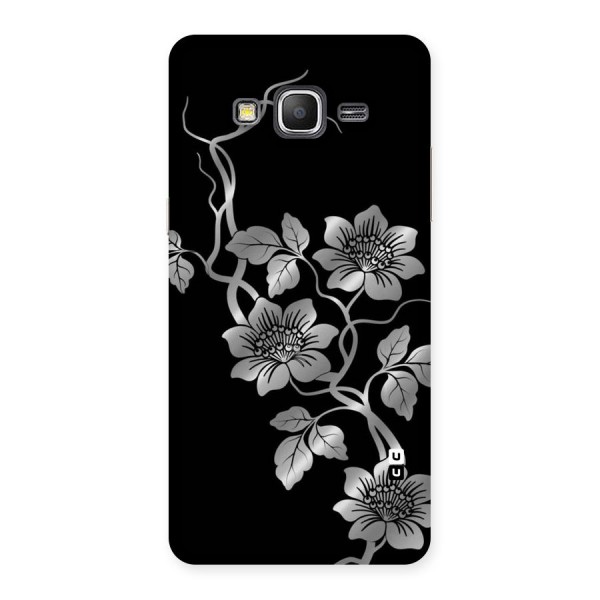 Silver Grey Flowers Back Case for Galaxy Grand Prime