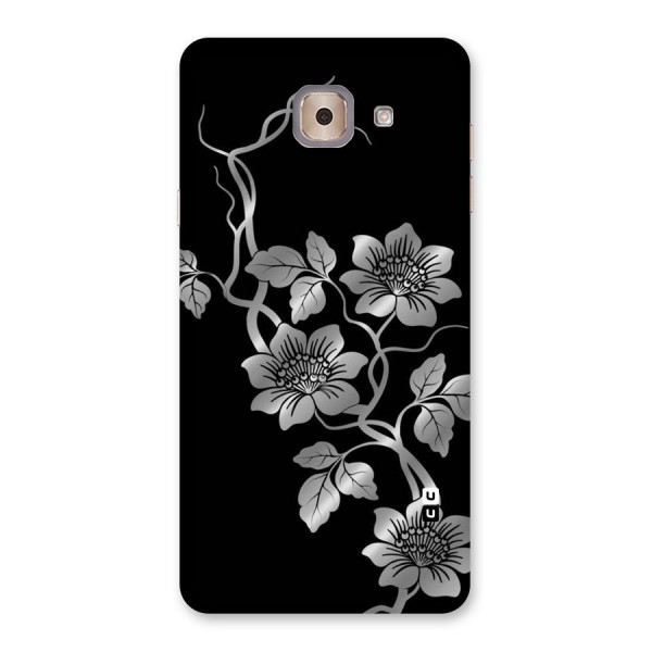 Silver Grey Flowers Back Case for Galaxy J7 Max