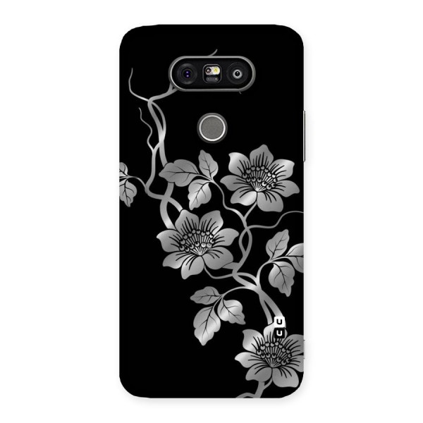 Silver Grey Flowers Back Case for LG G5