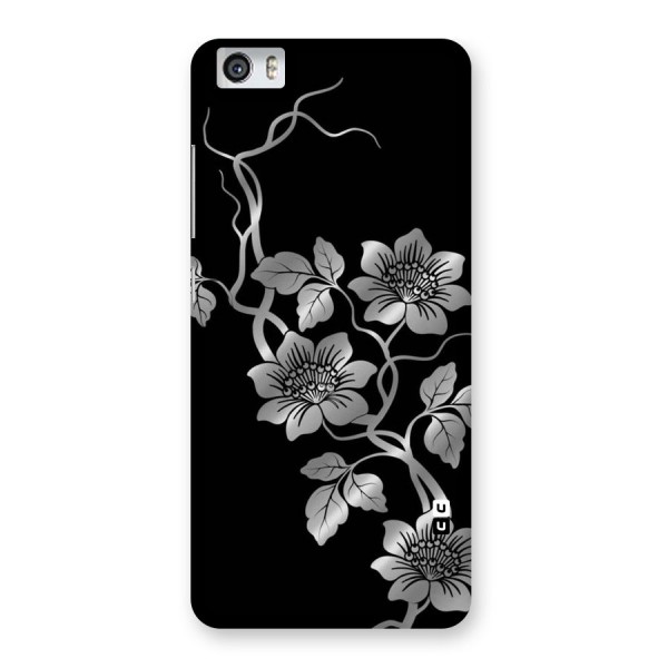 Silver Grey Flowers Back Case for Xiaomi Redmi Mi5