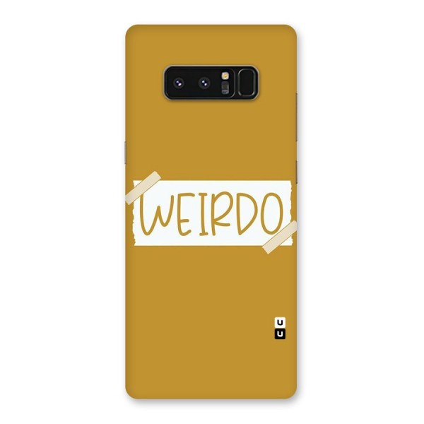 Simple Weirdo Back Case for Galaxy Note 8