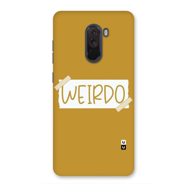 Simple Weirdo Back Case for Poco F1