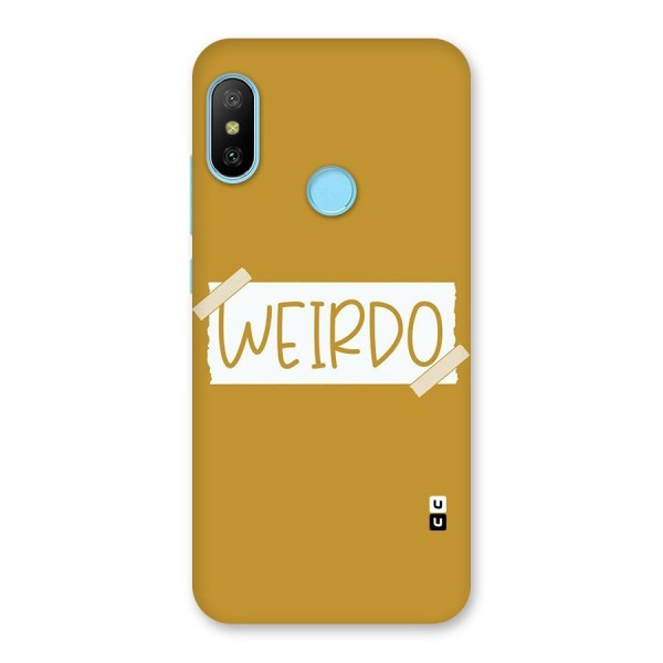 Simple Weirdo Back Case for Redmi 6 Pro