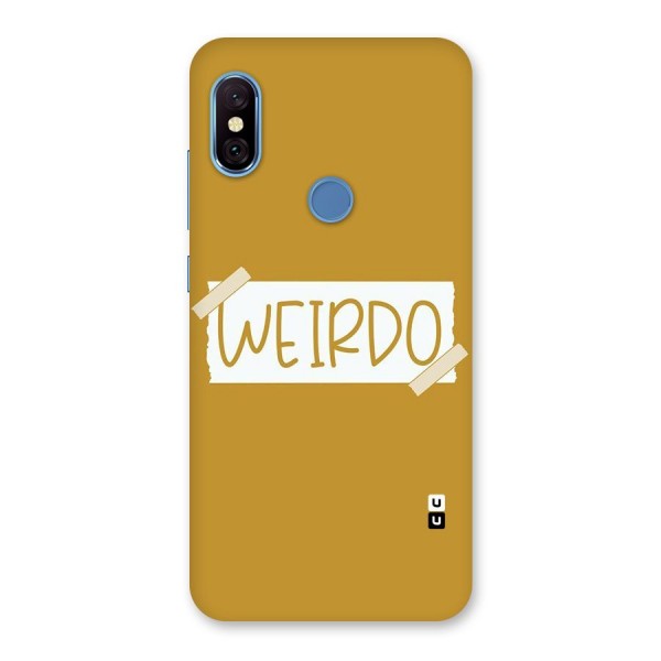 Simple Weirdo Back Case for Redmi Note 6 Pro