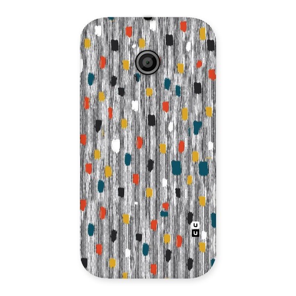 Single Paint Pattern Back Case for Moto E