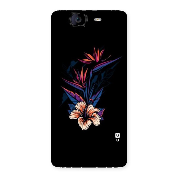 Single Painted Flower Back Case for Canvas Knight A350