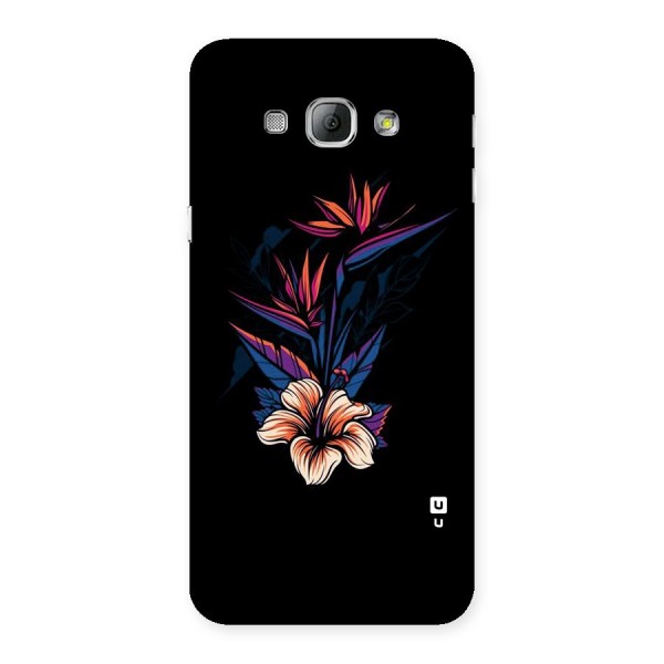 Single Painted Flower Back Case for Galaxy A8