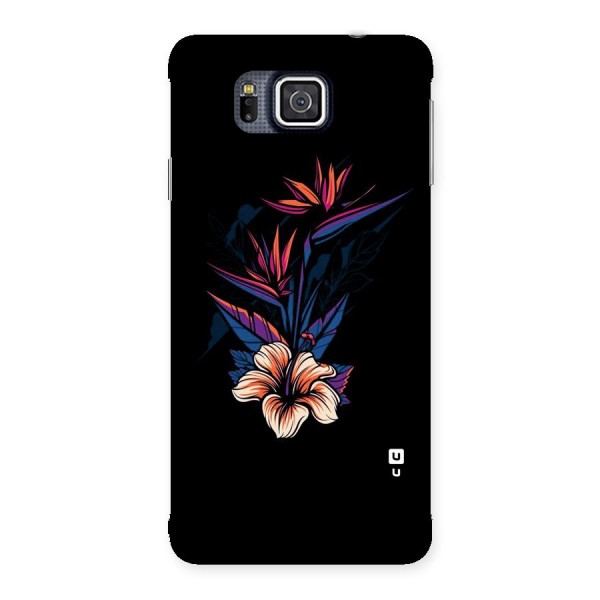 Single Painted Flower Back Case for Galaxy Alpha