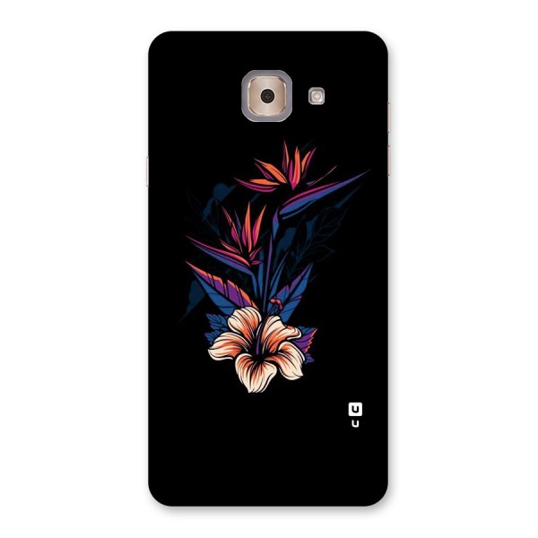 Single Painted Flower Back Case for Galaxy J7 Max