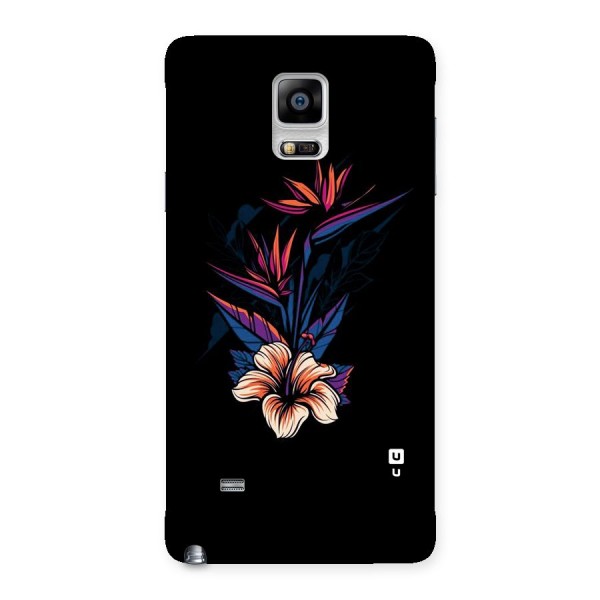 Single Painted Flower Back Case for Galaxy Note 4