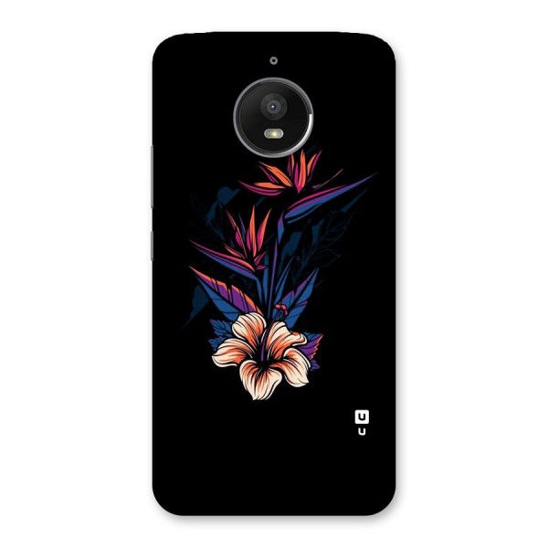 Single Painted Flower Back Case for Moto E4 Plus