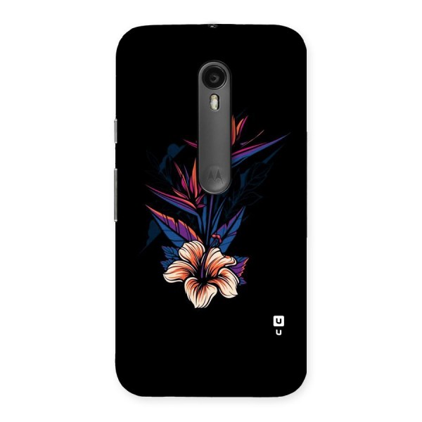 Single Painted Flower Back Case for Moto G3