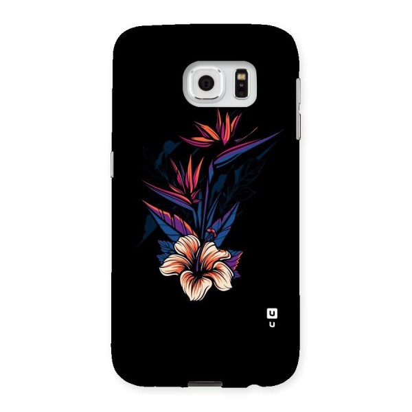 Single Painted Flower Back Case for Samsung Galaxy S6