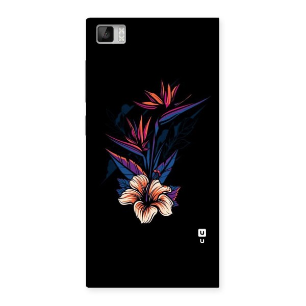 Single Painted Flower Back Case for Xiaomi Mi3