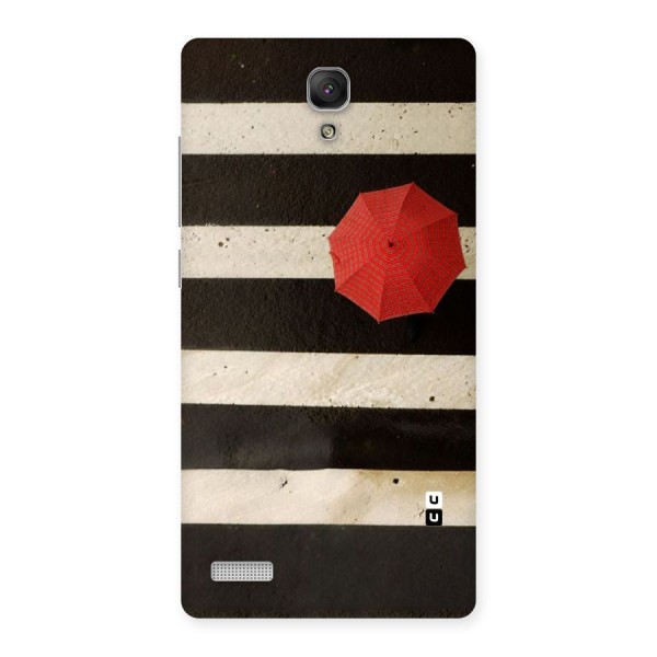 Single Red Umbrella Stripes Back Case for Redmi Note