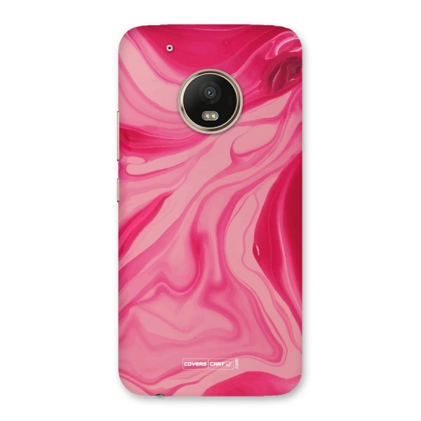 Sizzling Pink Marble Texture Back Case for Moto G5 Plus