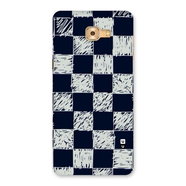 Sketchy Check Design Back Case for Galaxy C9 Pro