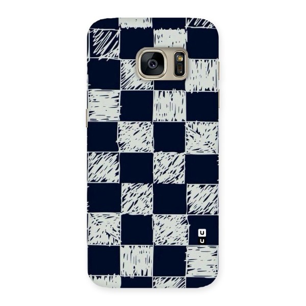 Sketchy Check Design Back Case for Galaxy S7