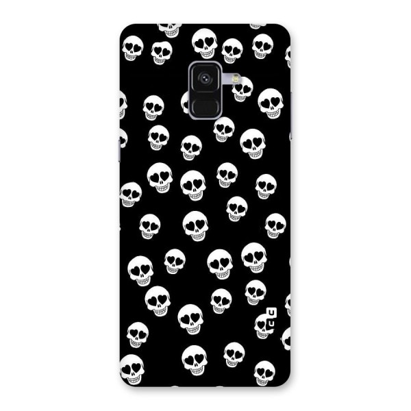 Skull Heart Back Case for Galaxy A8 Plus