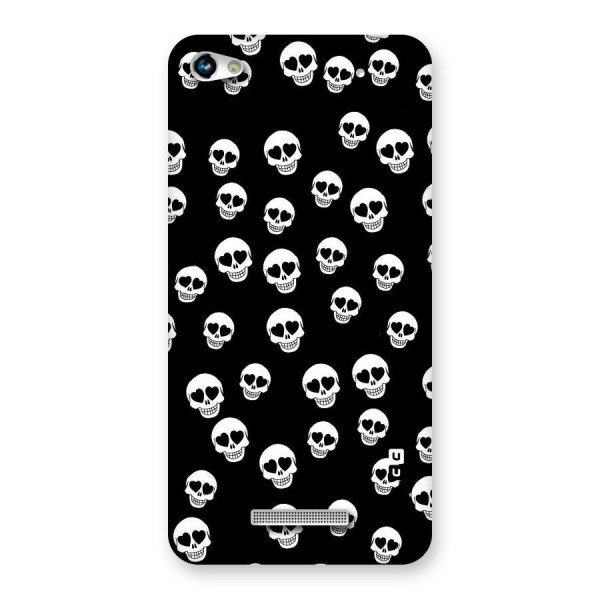 Skull Heart Back Case for Micromax Hue 2