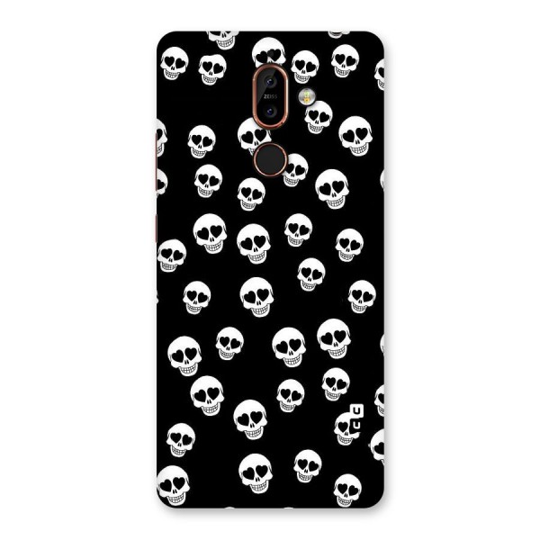 Skull Heart Back Case for Nokia 7 Plus