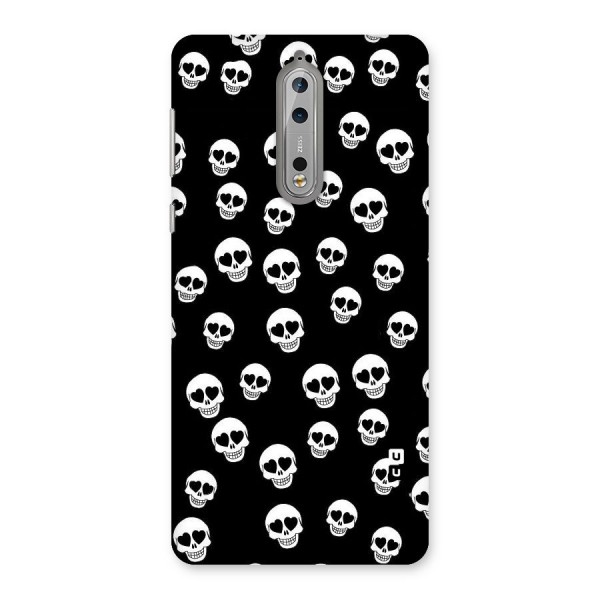 Skull Heart Back Case for Nokia 8