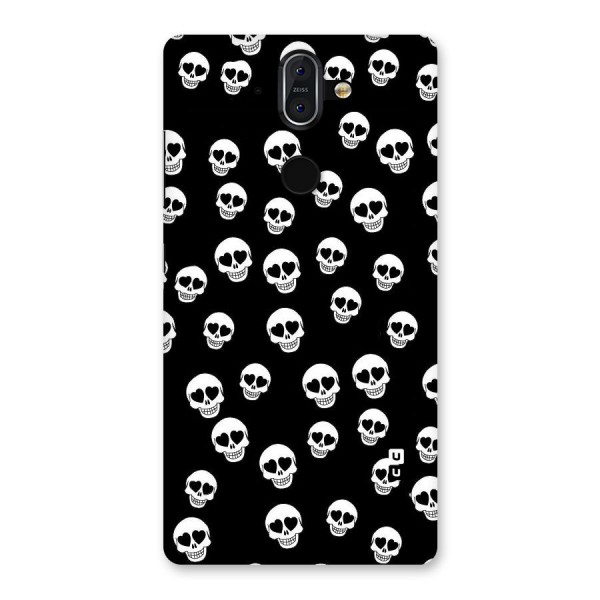 Skull Heart Back Case for Nokia 8 Sirocco