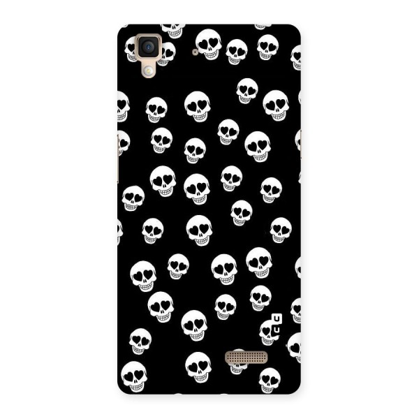 Skull Heart Back Case for Oppo R7