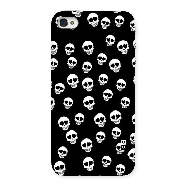 Skull Heart Back Case for iPhone 4 4s