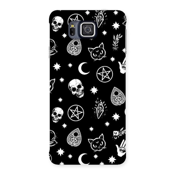 Skull Moon Design Back Case for Galaxy Alpha