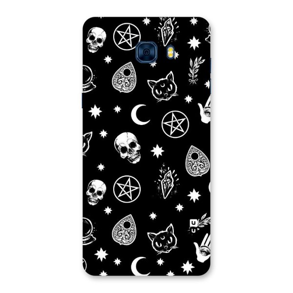 Skull Moon Design Back Case for Galaxy C7 Pro