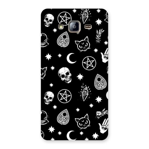 Skull Moon Design Back Case for Galaxy On5