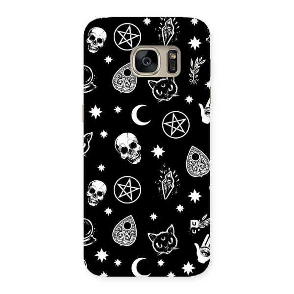 Skull Moon Design Back Case for Galaxy S7