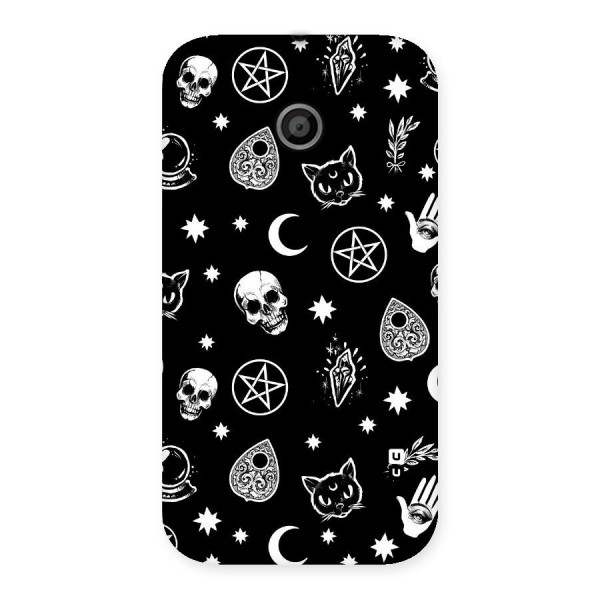 Skull Moon Design Back Case for Moto E