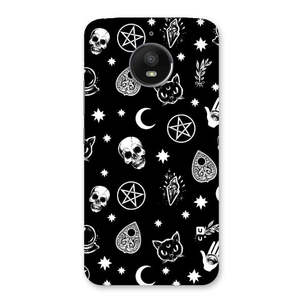 Skull Moon Design Back Case for Moto E4 Plus