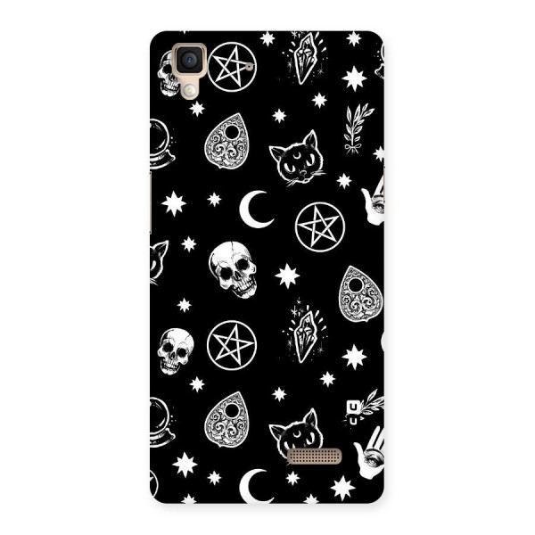 Skull Moon Design Back Case for Oppo R7