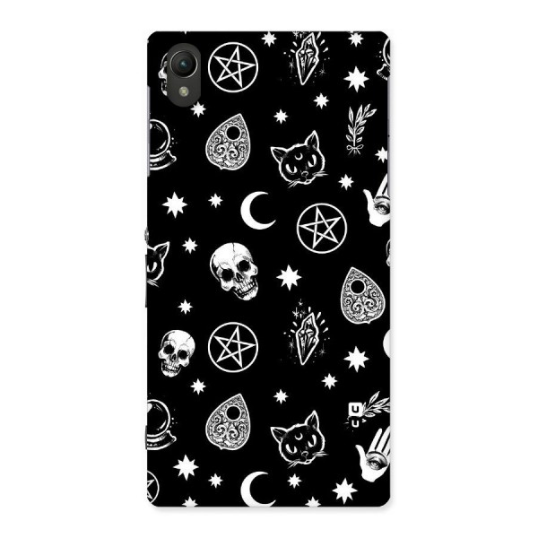 Skull Moon Design Back Case for Sony Xperia Z1