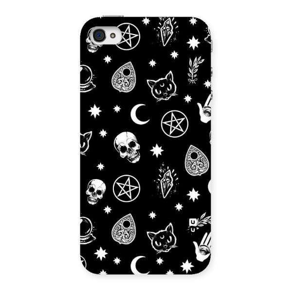 Skull Moon Design Back Case for iPhone 4 4s