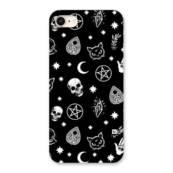 Skull Moon Design Back Case for iPhone 8