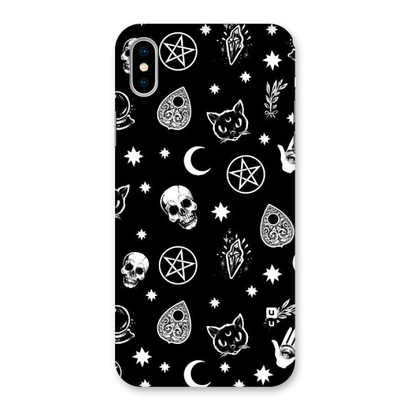 Skull Moon Design Back Case for iPhone X