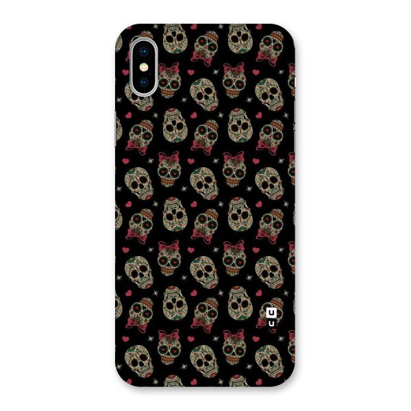 Skull Pattern Back Case for iPhone X